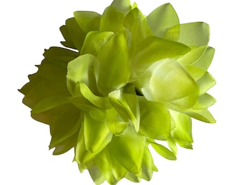 Green Hair Flower Clip Claw Hair Accessory