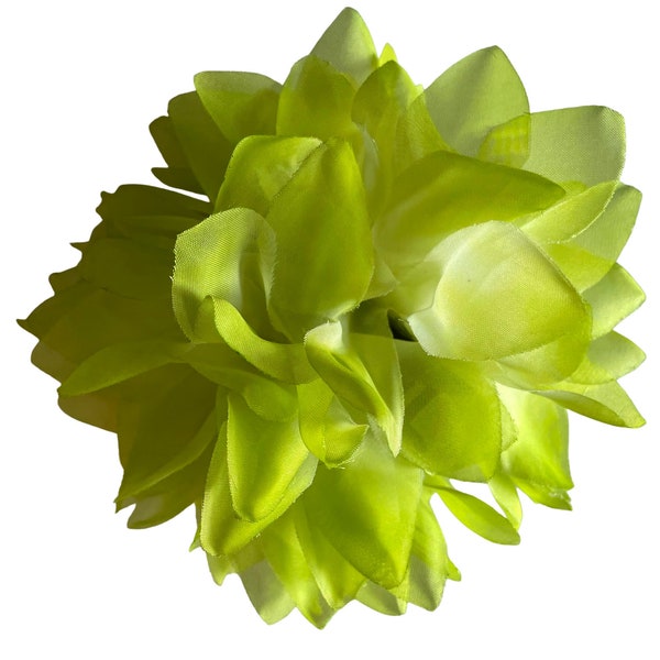 Green Hair Flower Clip Claw Hair Accessory