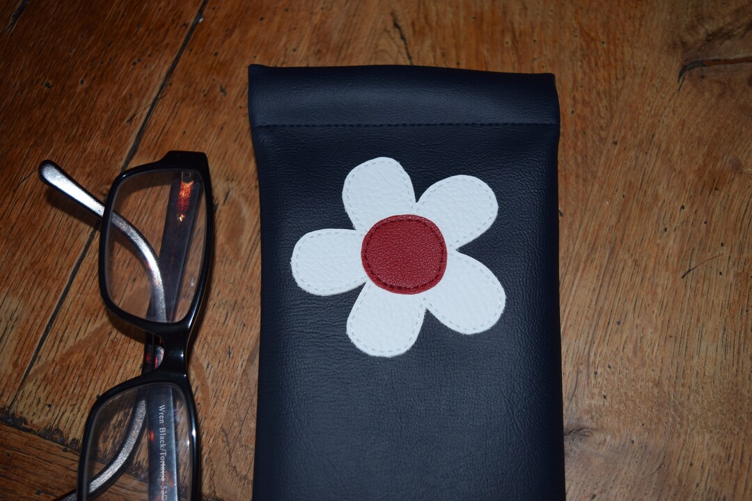 Flower Glasses Case/snap Top Glasses Case/ Squeeze Top Glasses Etsy