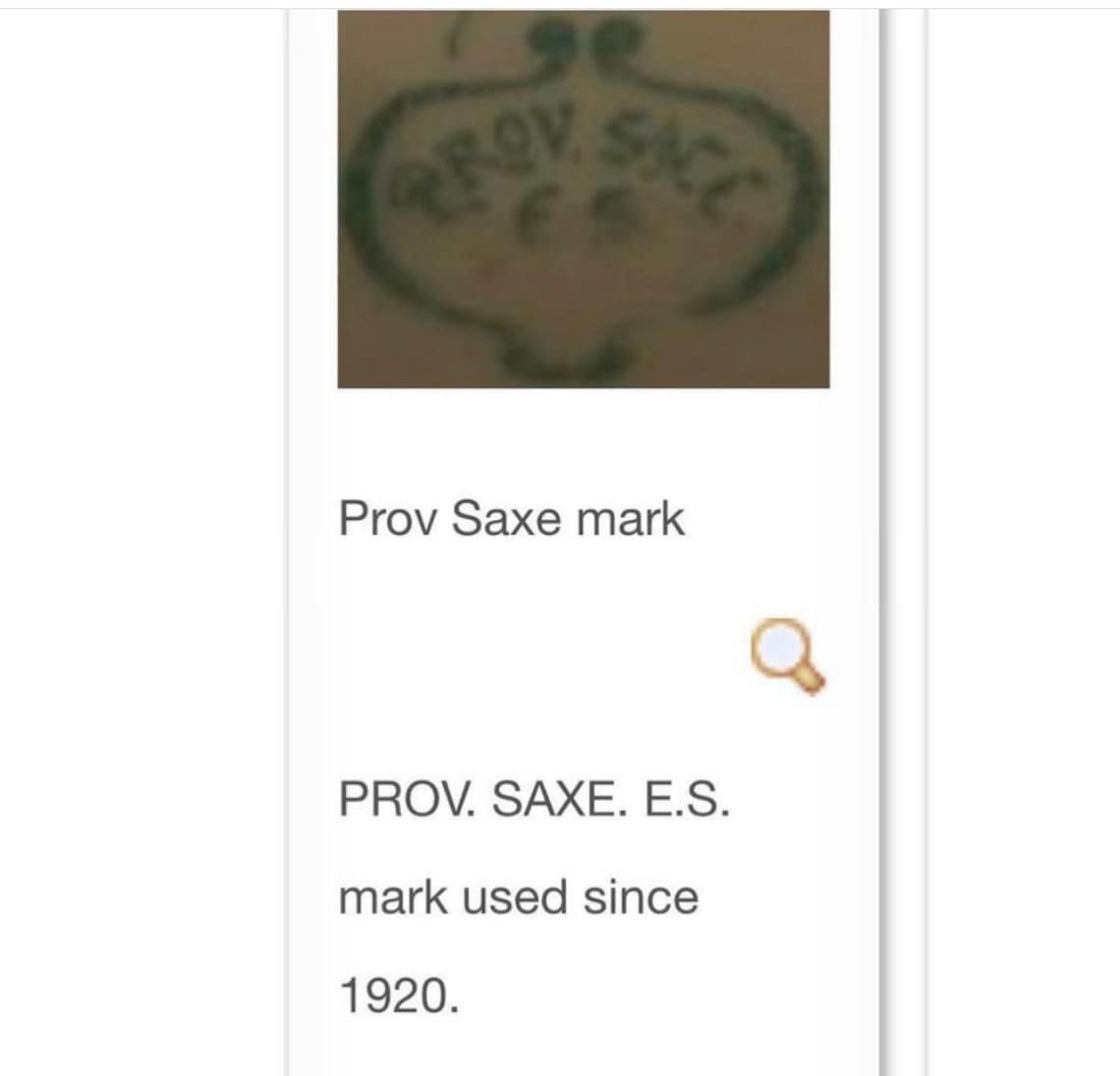 Antique German Prox.Saxe porcelain marks from 1920s very rare Etsy