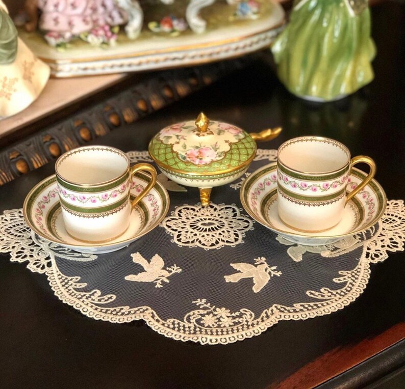 France Limoges GDA porcelain Mark hand painted flowers very Etsy