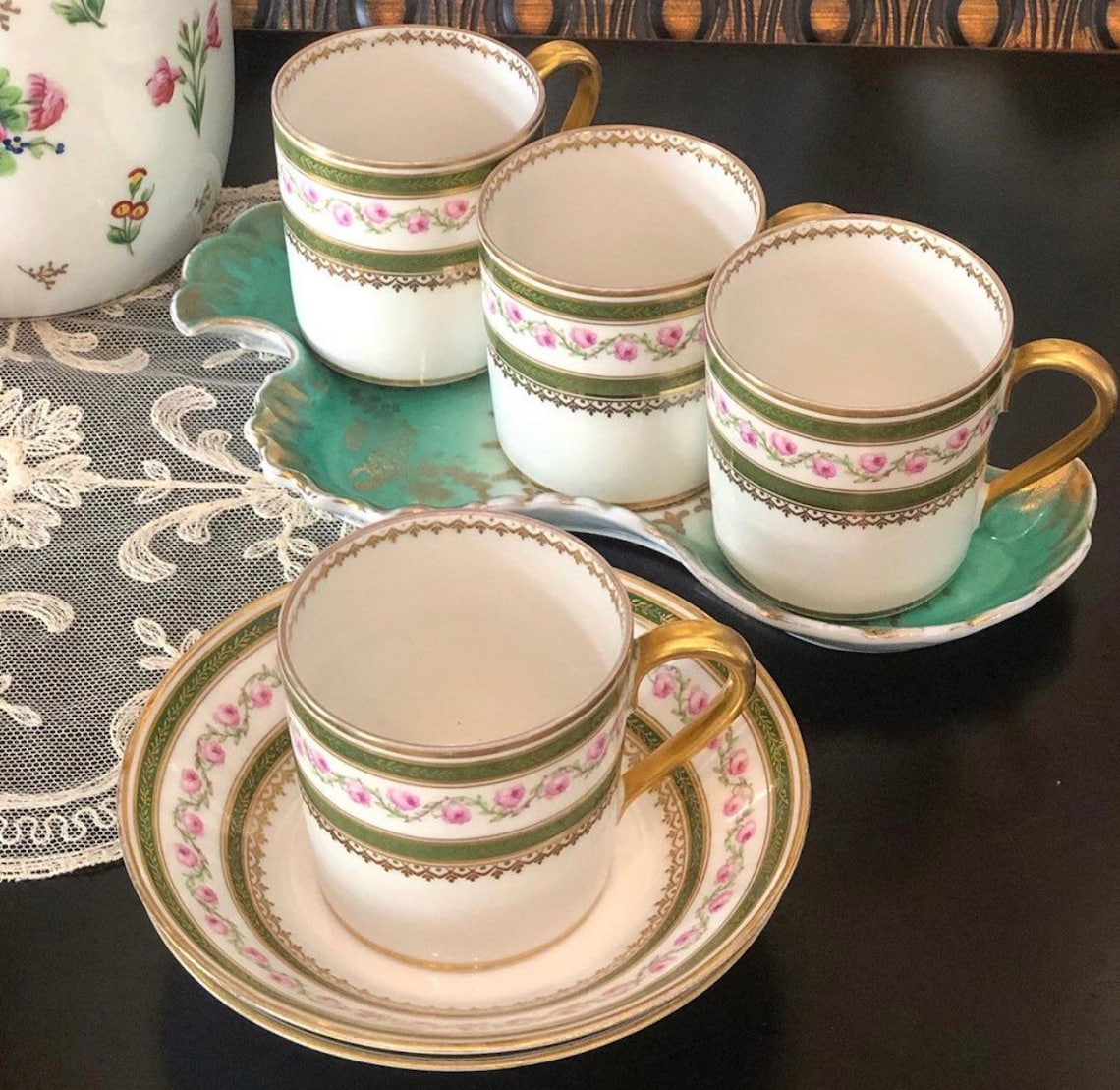 France Limoges GDA porcelain Mark hand painted flowers very Etsy