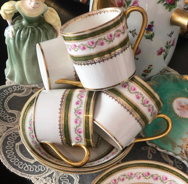 France Limoges GDA porcelain Mark hand painted flowers very Etsy