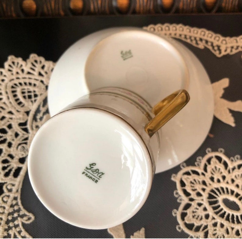 France Limoges GDA porcelain Mark hand painted flowers very Etsy