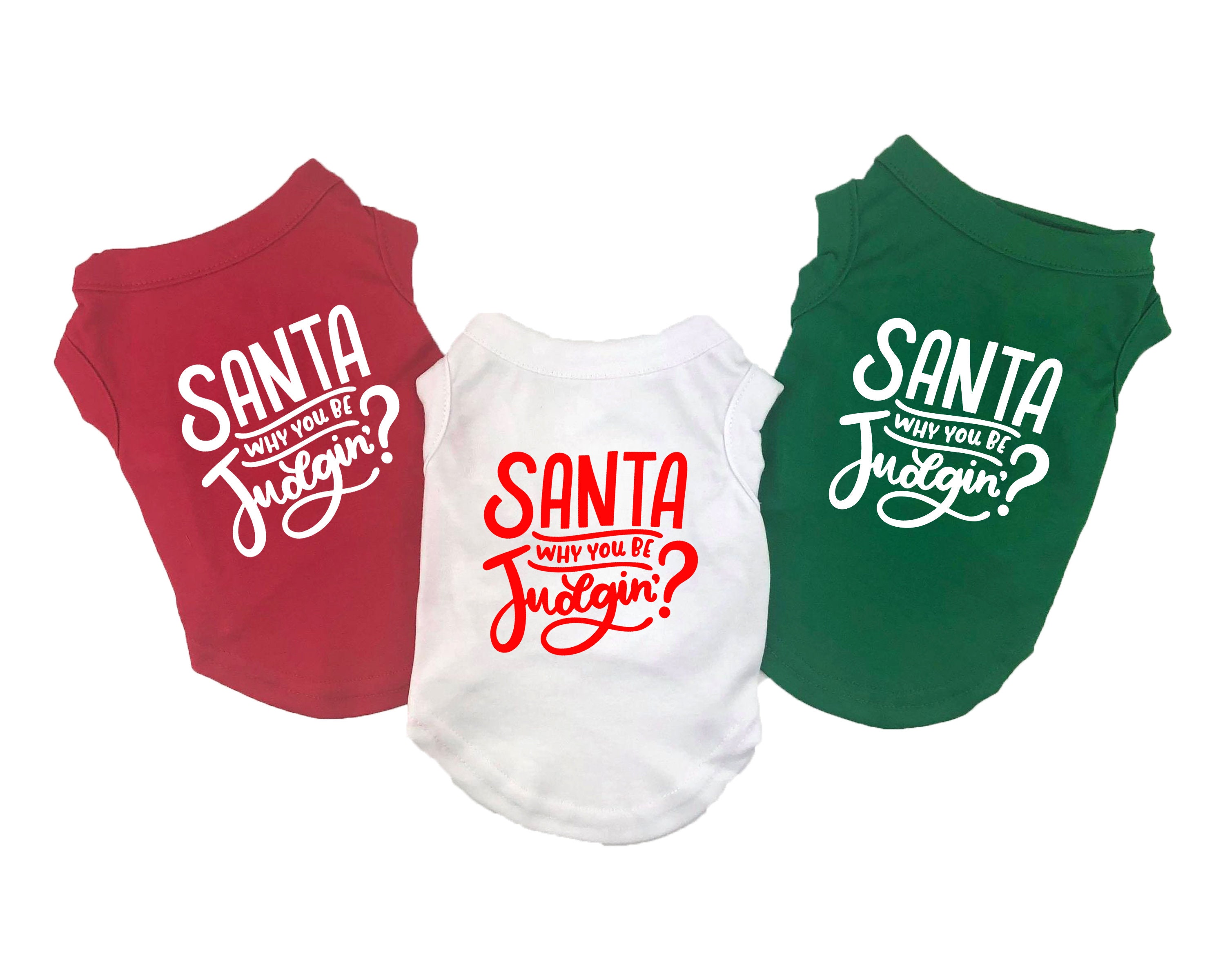 Christmas dog shirt for dogs Dog Clothes Santa Shirt Dog Etsy