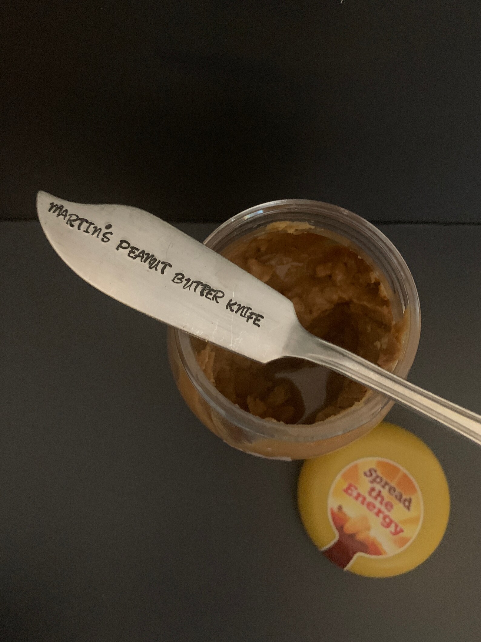 Personalised peanut butter silver plated knife gift under 10 Etsy