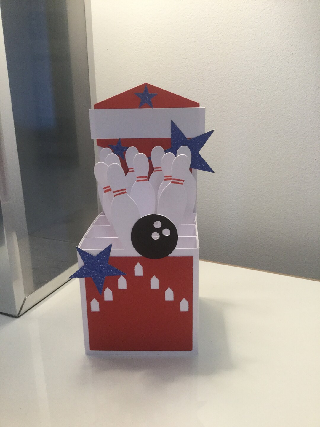 Carte anniversaire 3D - Bateau en papier - Happy Family