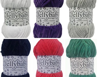 2 + Chunky Chenille wool skeins, plushie soft toy wool, crochet supplies, crochet toy pattern, soft wool, blanket supplies