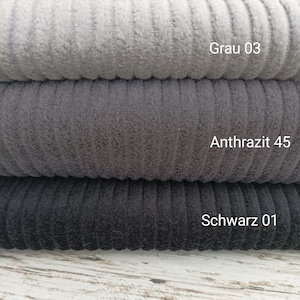 Oeko-Tex corduroy fabric, wide cord cotton 3 colors 50 x 142 cm