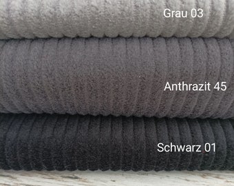 Öko-Tex certified corduroy fabric, wide-wale cotton, 3 colors, 50 x 142 cm