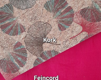 Breitcord/Feincord / Kork 50 x 140 / 65 cm