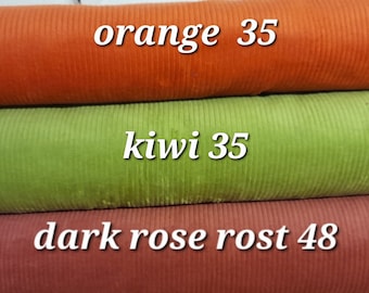 Oeko-Tex cord fabric, wide cord cotton 50 x 142 cm