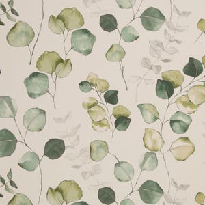 Oeko-Tex Canvas decorative fabric linen look 50 x 140 cm eucalyptus