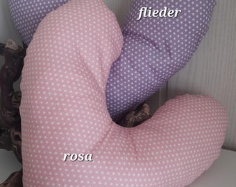 ÖKO-Tex Herzkissen, Unterarmkissen, Lagerungskissen nach Brust-OP ca. 37 x 35 cm, Sternchen