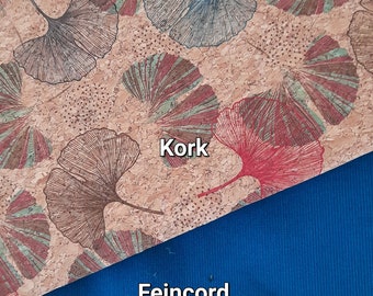 Breitcord/Feincord / Kork 50 x 140 / 65 cm