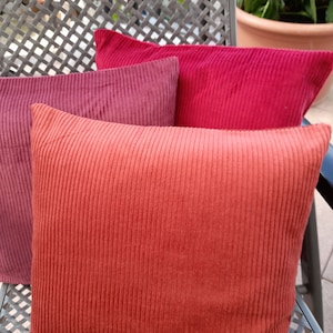 Cushion covers in all sizes and shapes Öko-Tex broad cord