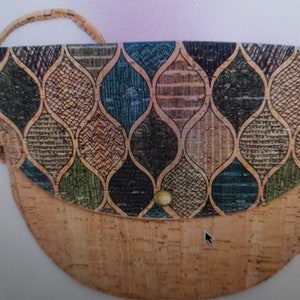 Bolso bandolera de corcho natural 19x20 cm