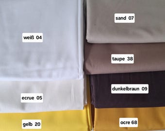 Öko-Tex Poplin - Cotton 50 x 150 cm plain in natural tones