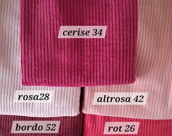 Oeko-Tex cord fabric, wide cord cotton 50 x 142 cm