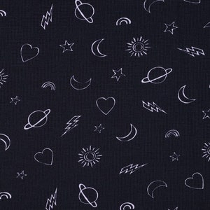Oeko-Tex cotton jersey 50 x 145 cm space