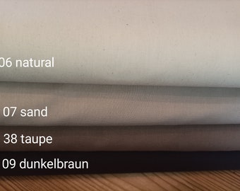 Oeko-Tex certified poplin - cotton fabric 50 x 1.46 cm plain