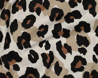 Oeko-Tex Canvas Dekostoff Leinenoptik 50 x 140 cm Digitaldruck Animal Skin.