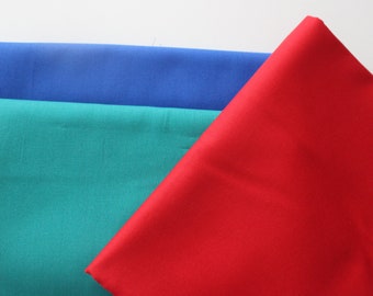 Baumwolle uni in 3 Farben 50 x 140/150 cm