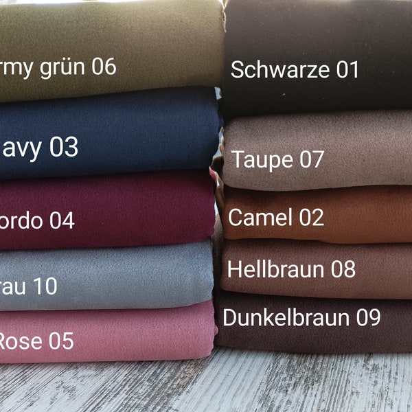 Kunstleder, Wildlederimitat Suede Scuba 50 x 150 cm