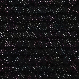 Quilted fabric black multicolor with foil print 50 x 140 cm