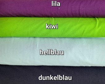 Öko-Tex Baumwolljersey  uni 50 x 150 cm Öko-Tex