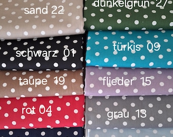 Oeko-Tex Poplin - Cotton 50 x 150 cm Dots in all colors