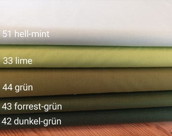 Oeko-Tex certified poplin - cotton fabric 50 x 1.46 cm plain