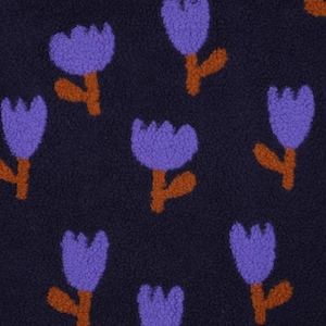 TEDDY - Jacquard, fausse fourrure, 50 x 160 cm Tulipe en 3 couleurs