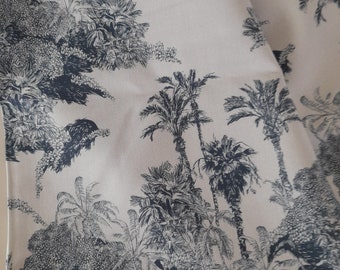 Canvas decorative fabric linen look 160 x 140 cm