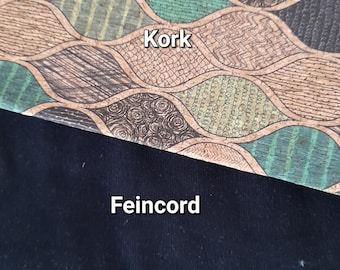 Breitcord/Feincord / Kork 50 x 140 / 65 cm