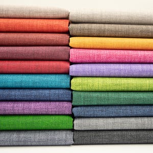 Coton enduit Oeko-Tex uni mélange 50 x 140 cm Certifié Oeko-Tex pour l'alimentation, sacs, tabliers, nappes, coussins