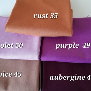 Decorative fabric canvas fabric linen look 50 x 140 plain - new colors -