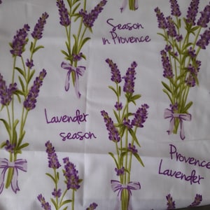Oeko-Tex cotton fabric 50 x 160 cm lavender