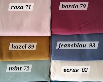 Öko-Tex corduroy fabric, fine corduroy, baby corduroy cotton 50 x 140 cm New colours.