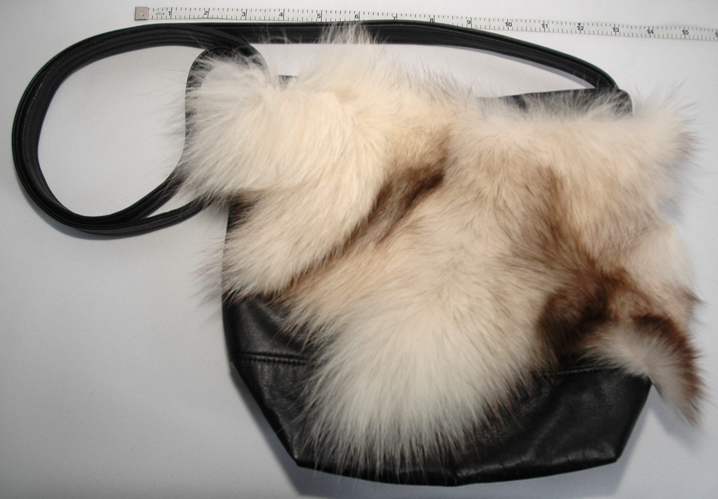 fox fur purse