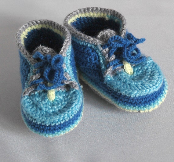 Hand Knitted Baby Boots Bottines Pour Bebe Etsy