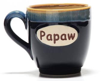 Papaw Mug, 18 Ounce Papaw Coffee Cup, Papaw Gifts, Grandparent Gifts - Father's Day Gifts