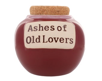 Ashes of Old Lovers Piggy Bank: Funny Ceramic Money Jar