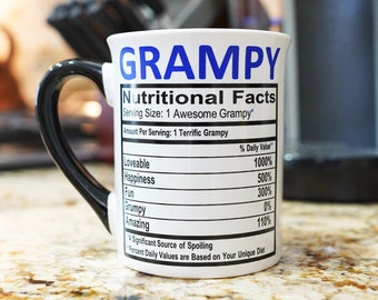 Grampy Mug: Large 16oz Ceramic Coffee Mug - Cottage Creek