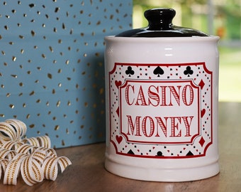 Casino Gifts Casino Money Piggy Bank, Gambling Gifts, Casino Chips Holder, Slots, Casino Party, Las Vegas Gift, Adult Piggy Bank