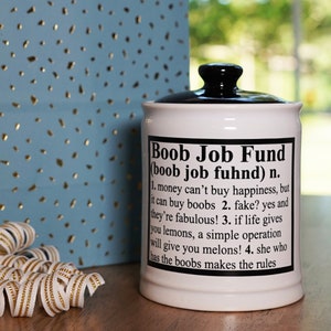 Cottage Creek Novelty Piggy Bank for Adults, Funny Candy Jar, Gifts for Women