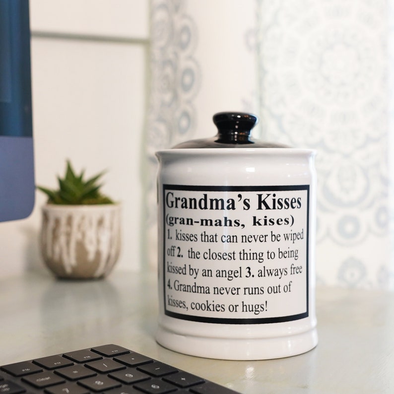 Cottage Creek Salvadanaio In Ceramica A Forma Di Barattolo – Bianco Con Coperchio Nero – Regalo Perfetto Per Amanti Del Vino