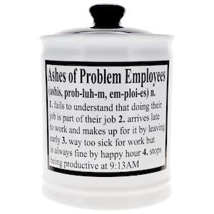Ashes of Problem Employees Piggy Bank: Funny Office Gift image 8