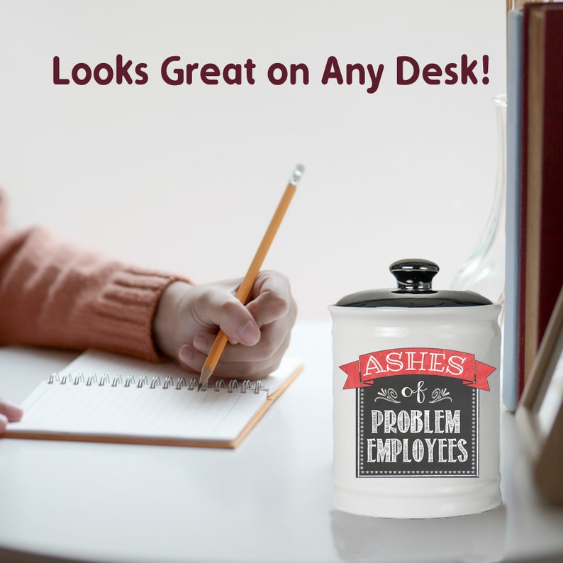 Candy Jar for Office Desk Ashes of Problem Employees Change Etsy