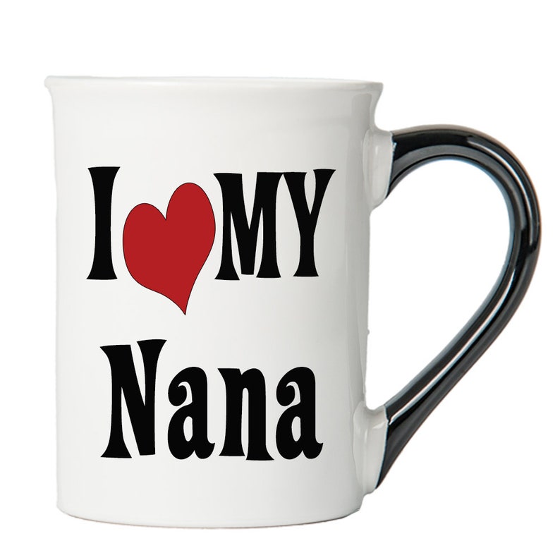 Nana Nana Mug Large 18 White Ceramic Coffee Mug Nana Etsy